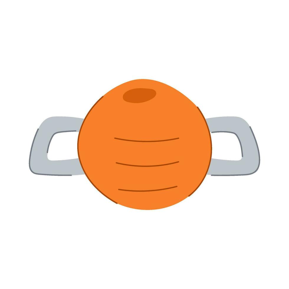training fitness kettlebell cartoon vector illustration