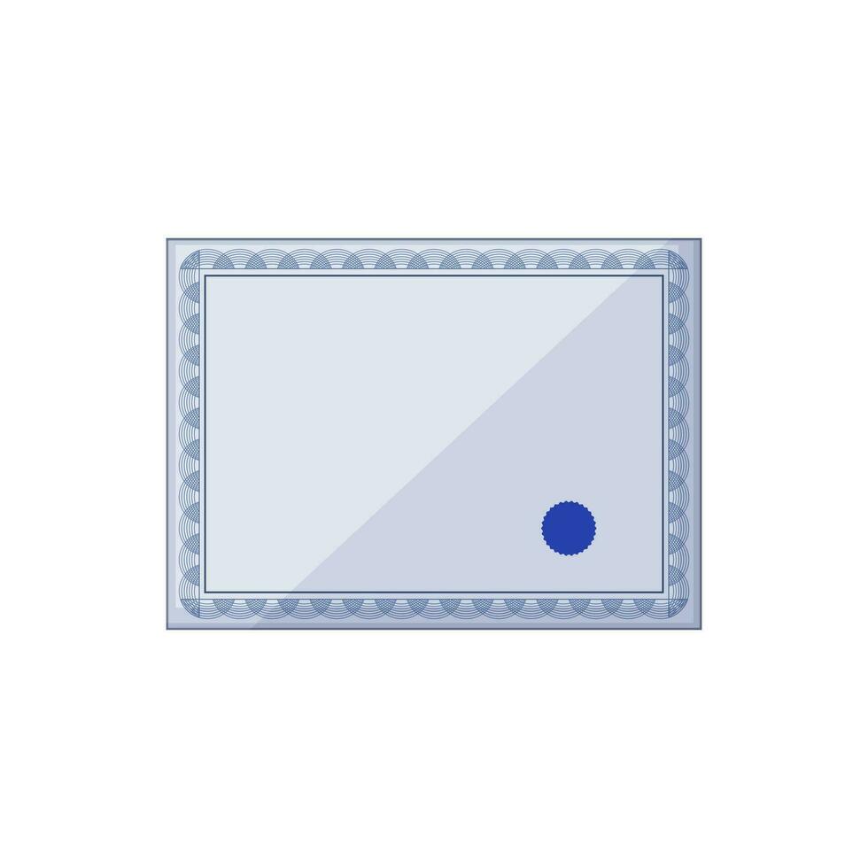 diploma certificate cartoon vector illustration