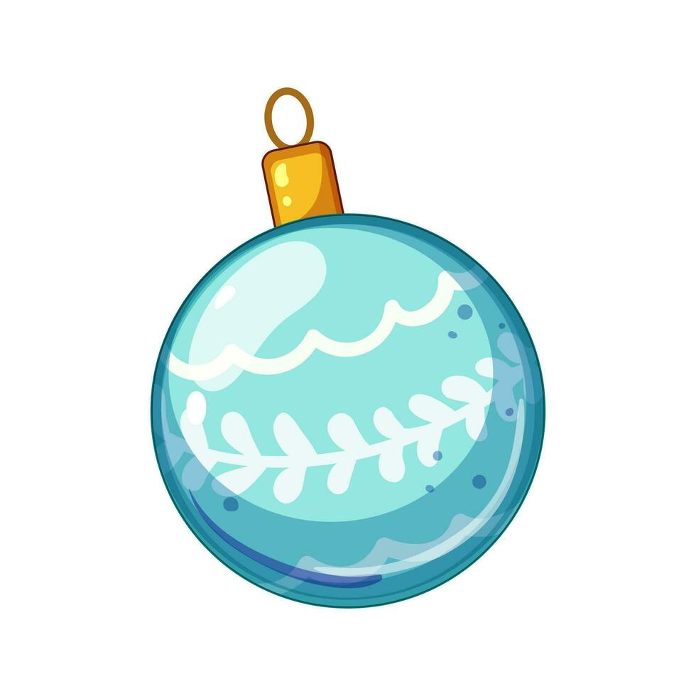 nieve Navidad pelota dibujos animados vector ilustración
