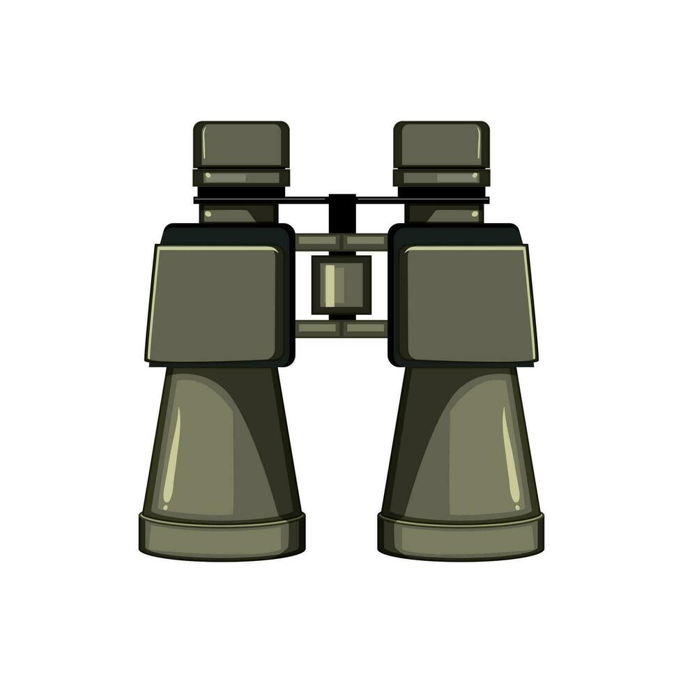 vision binoculars cartoon vector illustration