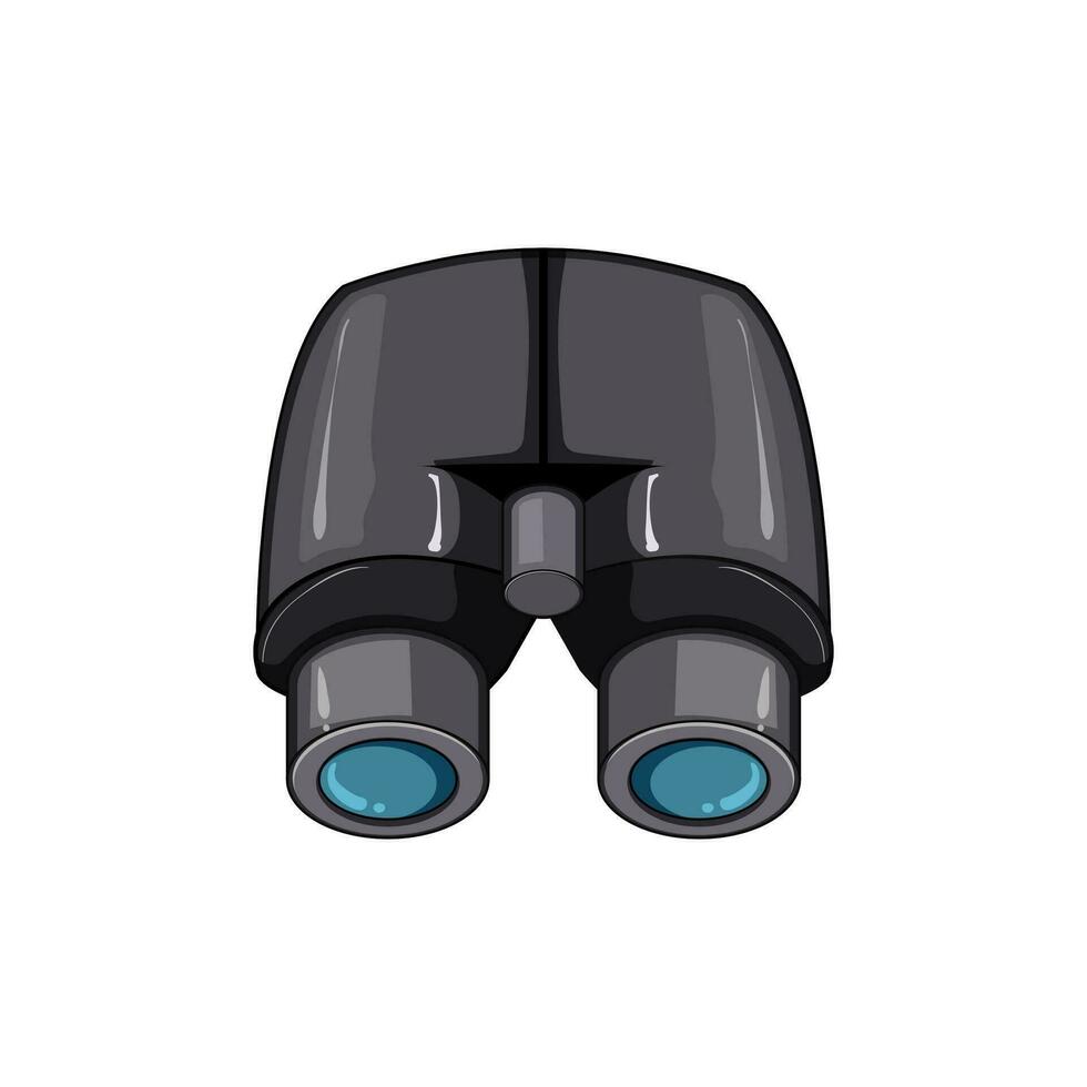 surveillance binoculars cartoon vector illustration