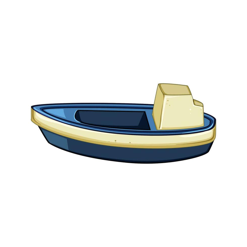 transportation boat toy cartoon vector illustration