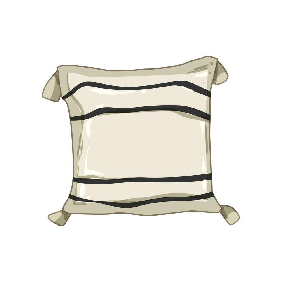 furniture boho pillow cartoon vector illustration