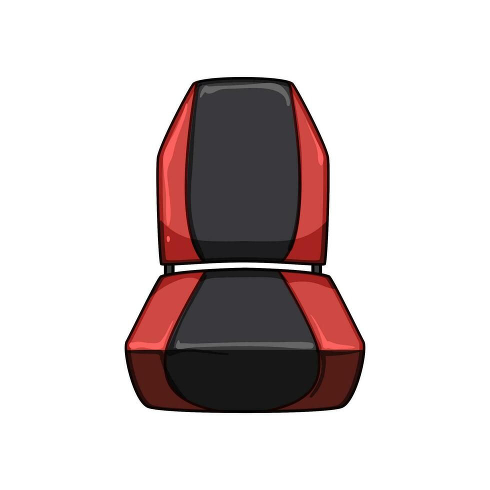 interior boat seats cartoon vector illustration