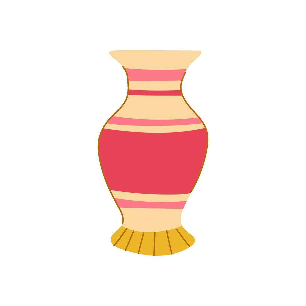 craft antique vase cartoon vector illustration