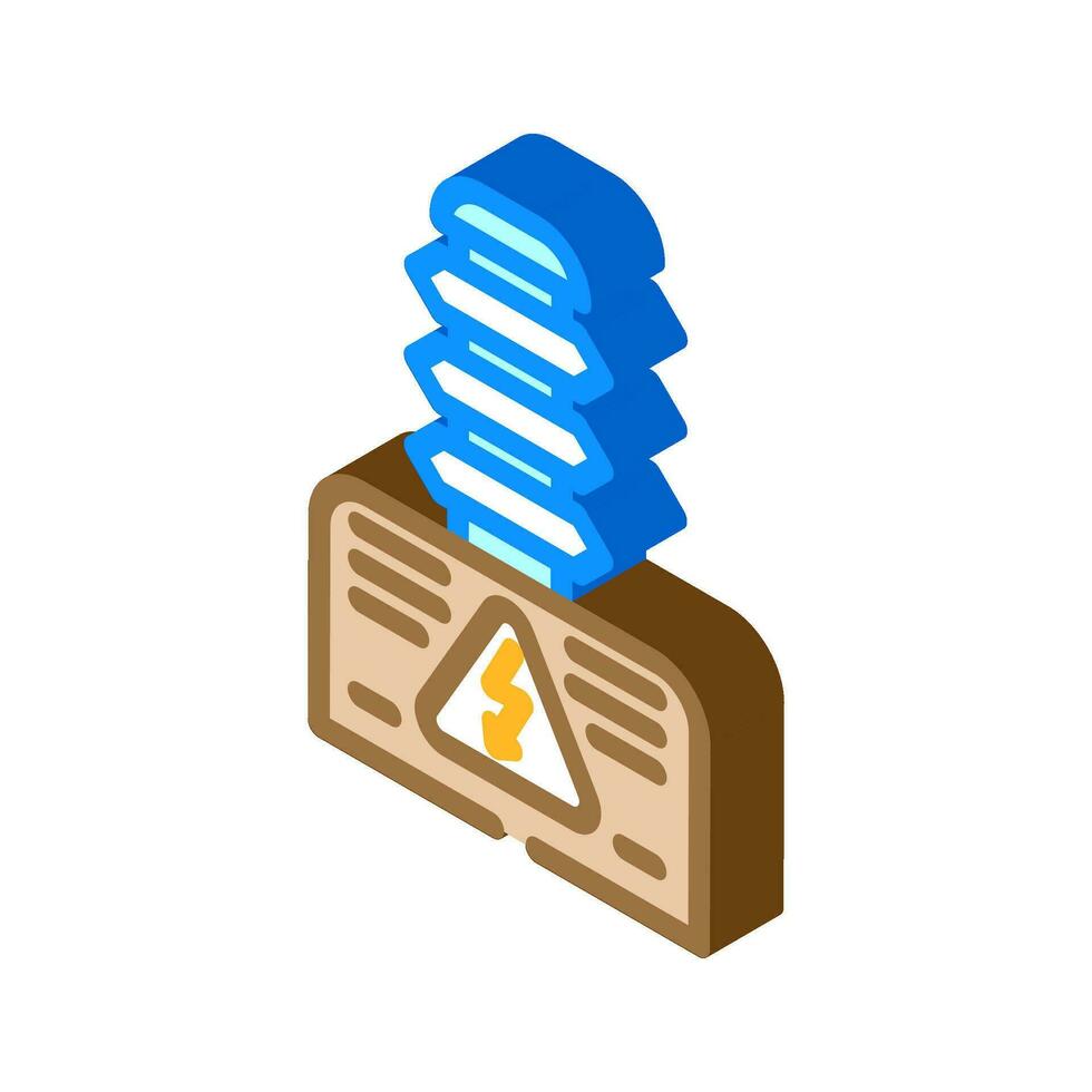 hidh electricity isometric icon vector illustration