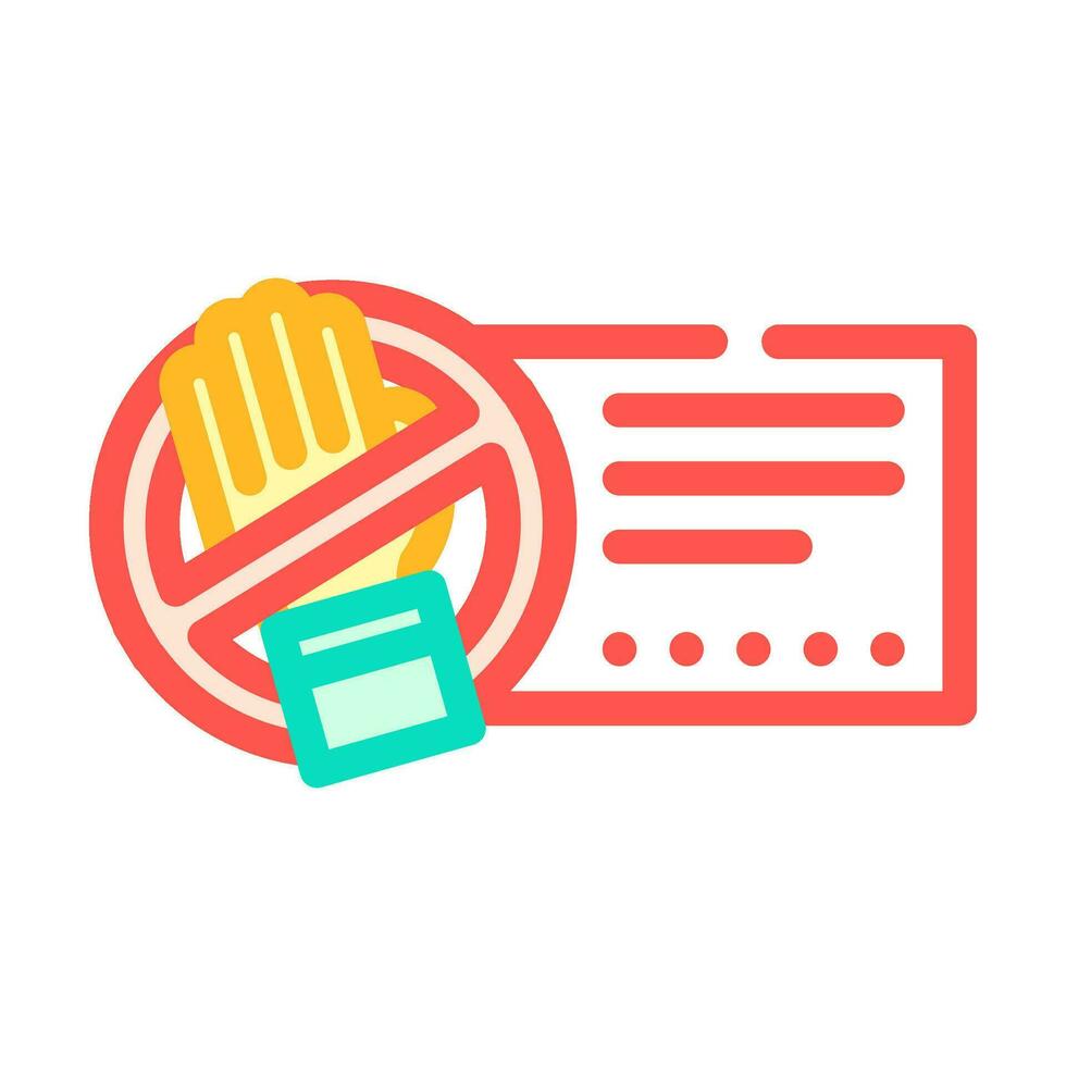 beware electricity color icon vector illustration