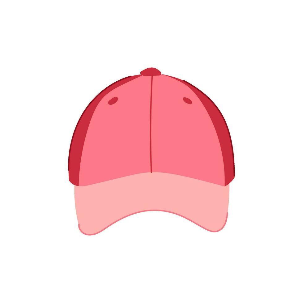 blanco béisbol gorra dibujos animados vector ilustración