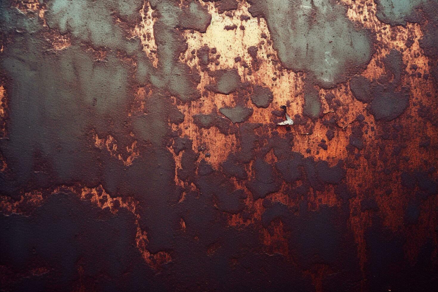 A rusted metal surface, Grunge rusty orange brown metal corten steel stone texture, Generative AI photo