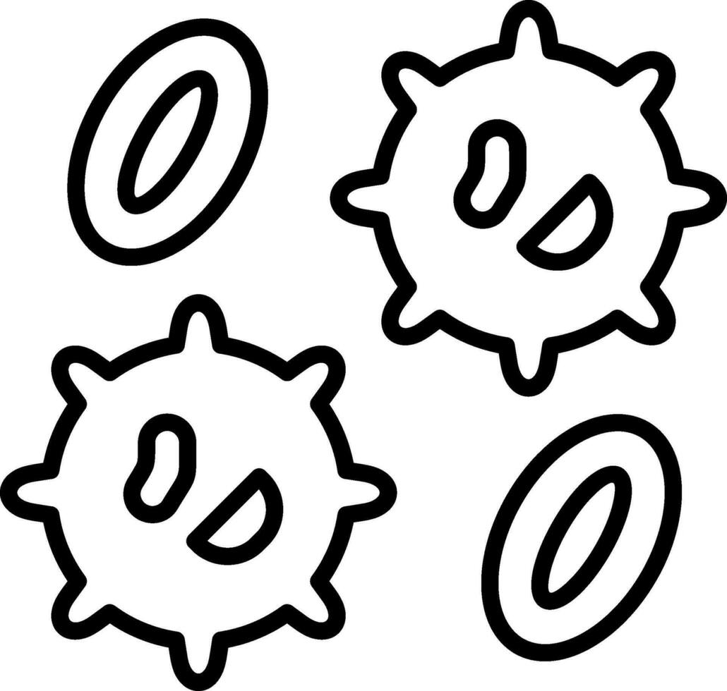 White Blood Cell  Vector Icon