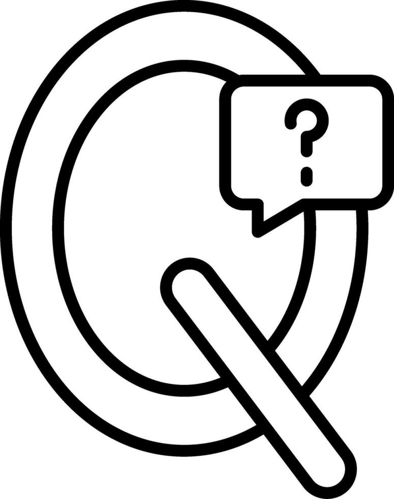 Capital Q Vector Icon