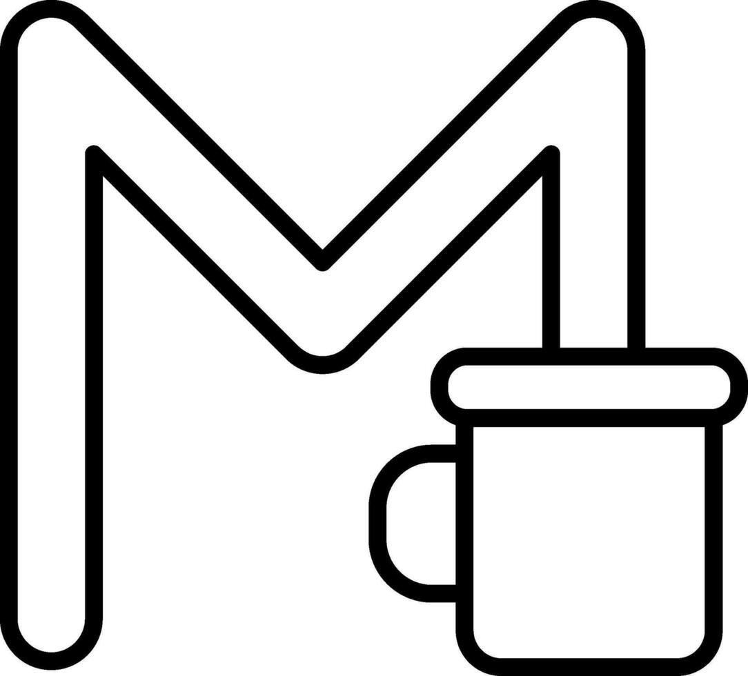 Capital M Vector Icon