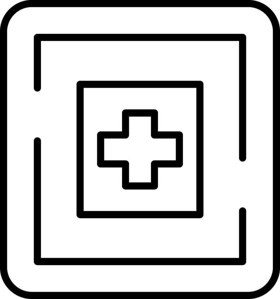 icono de vector de hospital