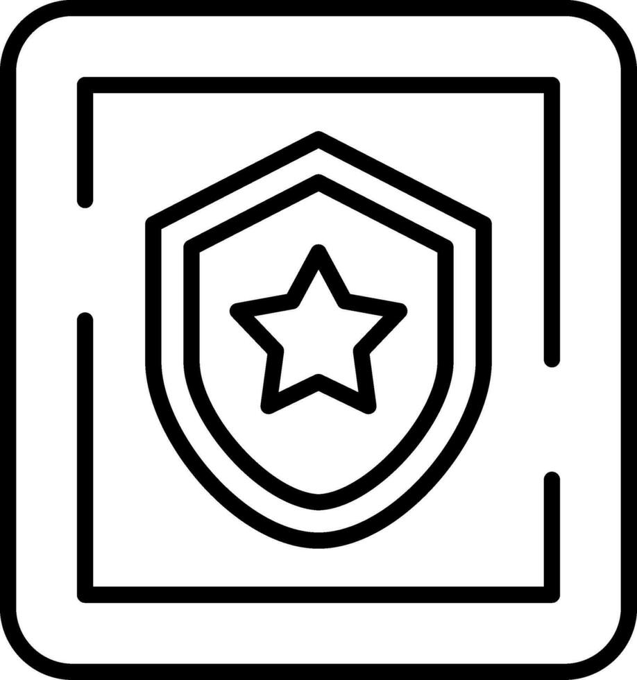 Police Station Sign Vector Icon