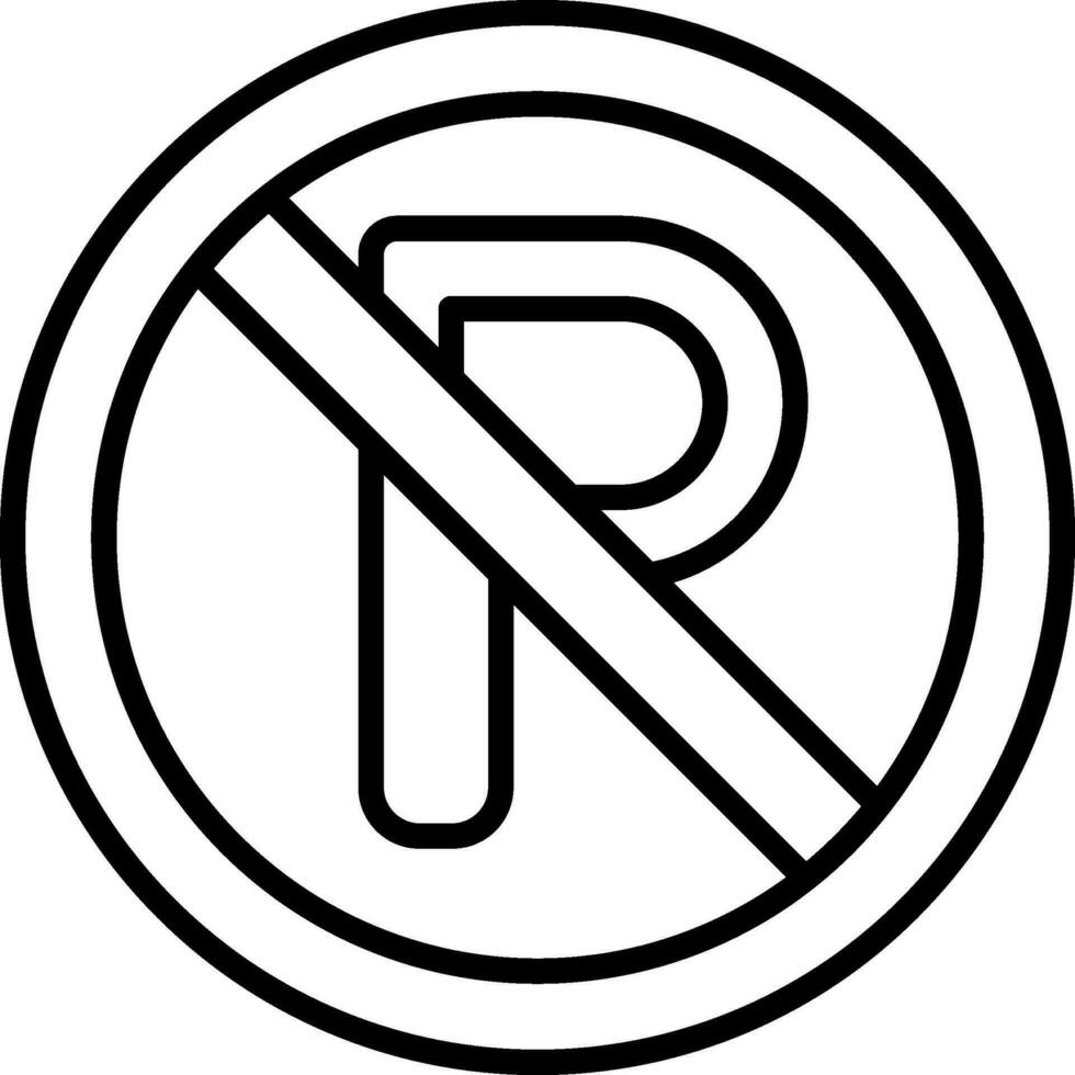 No Parking Vector Icon