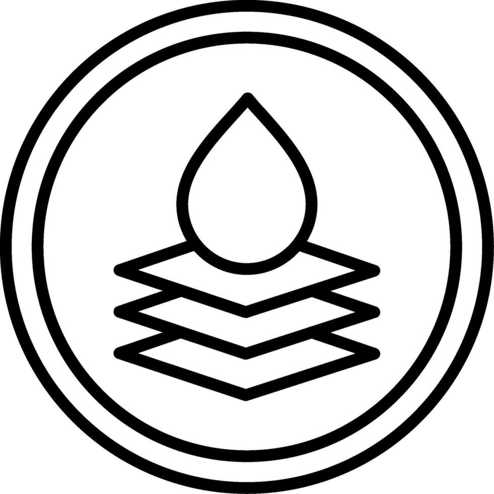 Water Resistant Vector Icon