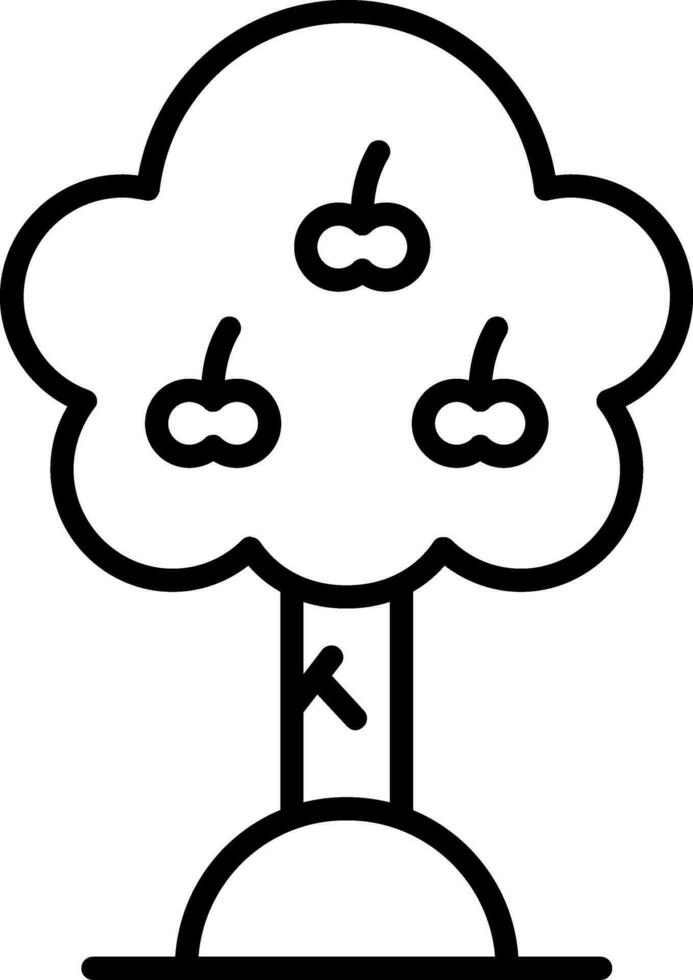 Apple Tree Vector Icon