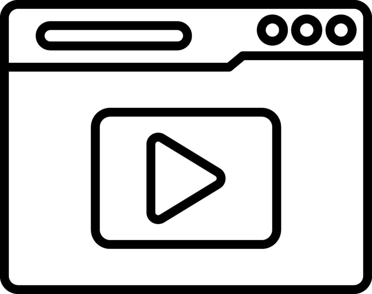Video Streaming Vector Icon