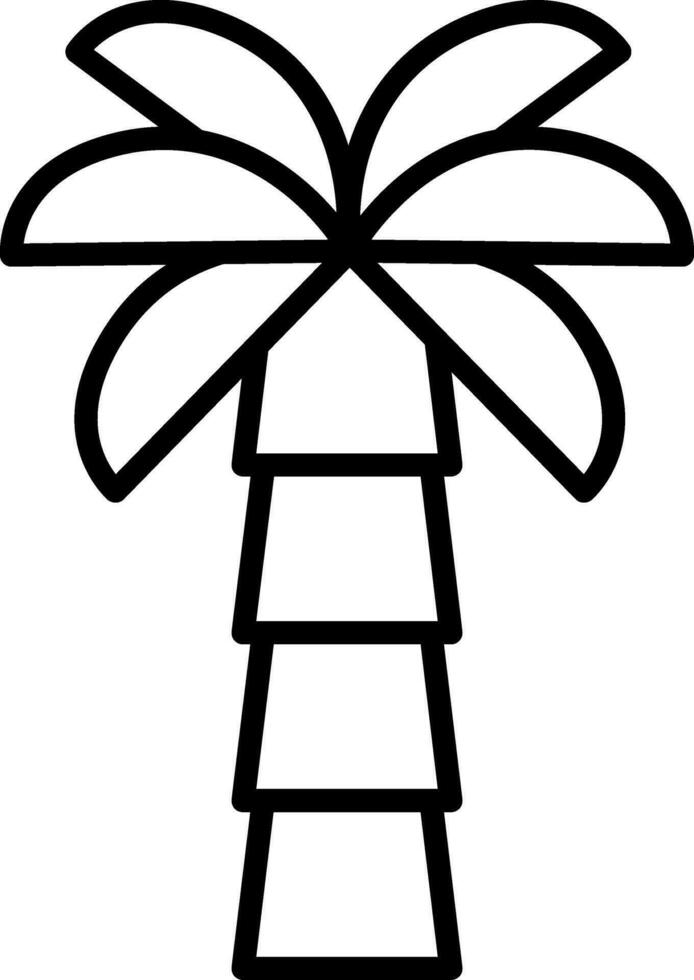 icono de vector de árbol de Palma