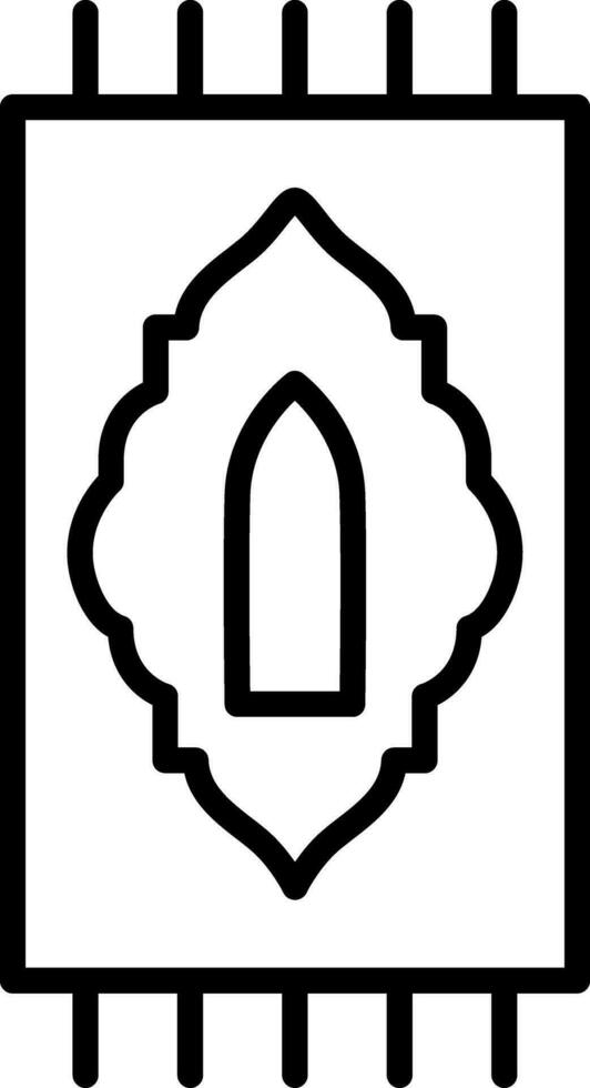Prayer Rug Vector Icon