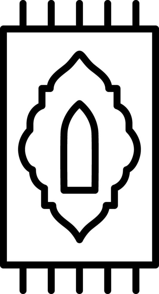 icono de vector de alfombra de oración