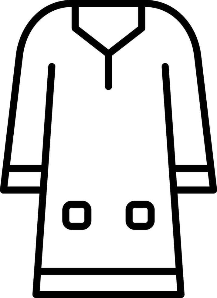 Djellaba Vector Icon