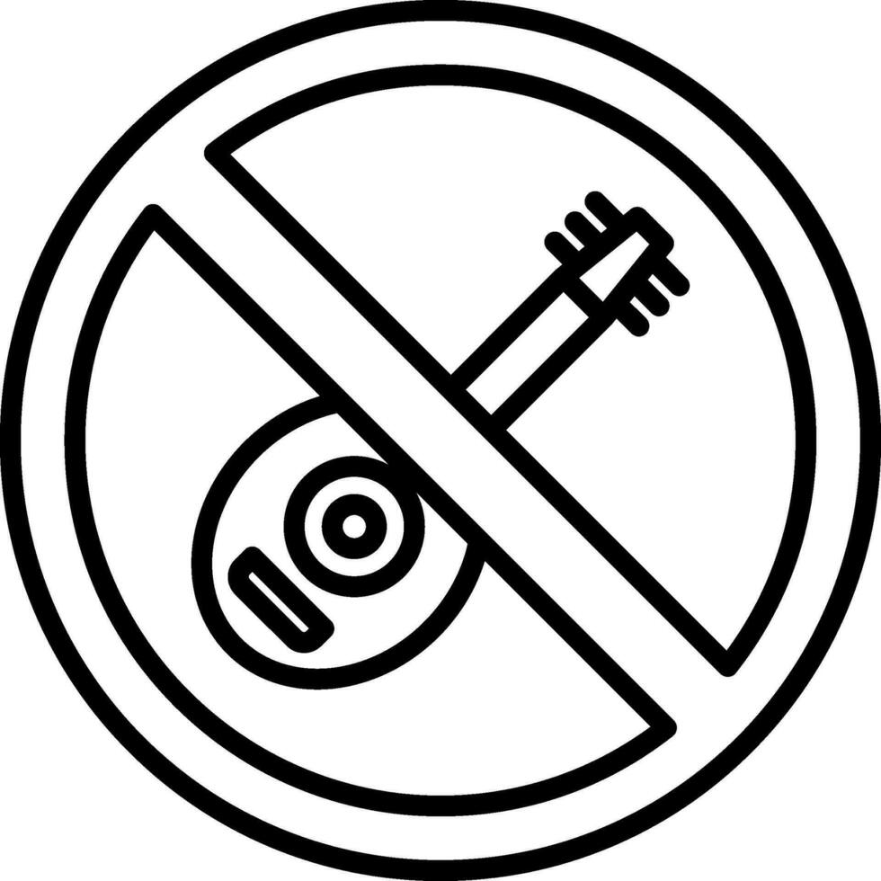 No Lute Vector Icon