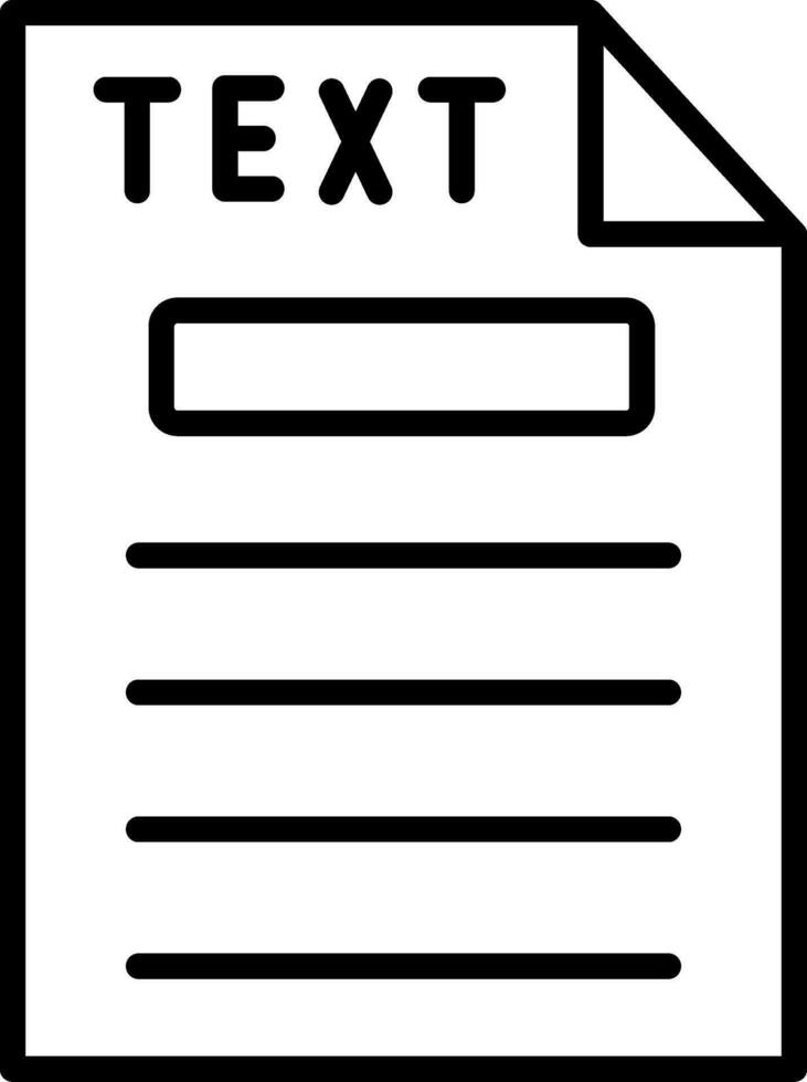 icono de vector de texto