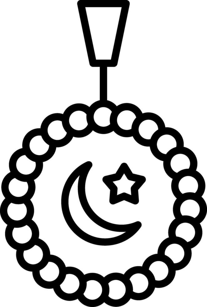 icono de vector de tasbih