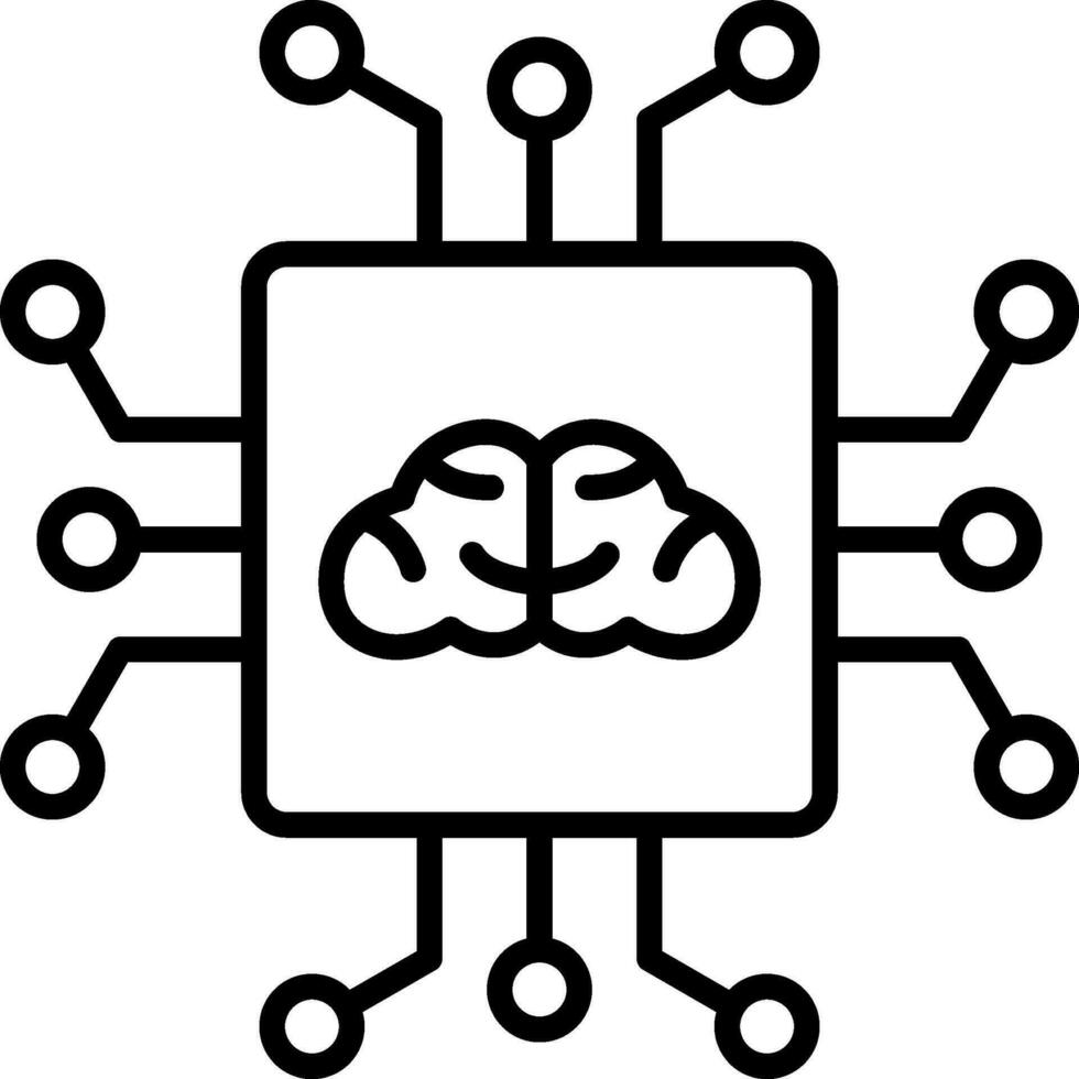 Artificial Intelligence Vector Icon
