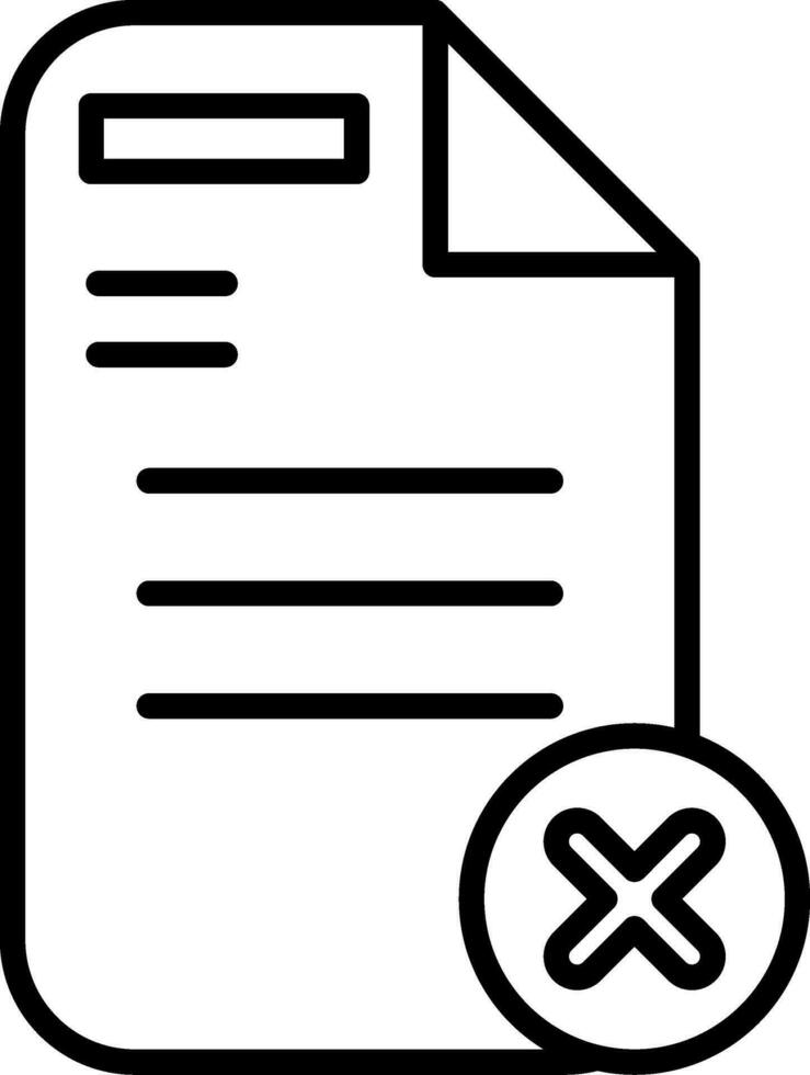 Delete Button Vector Icon