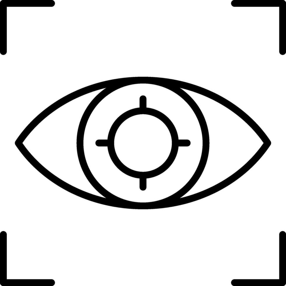 Eye Tracking Vector Icon