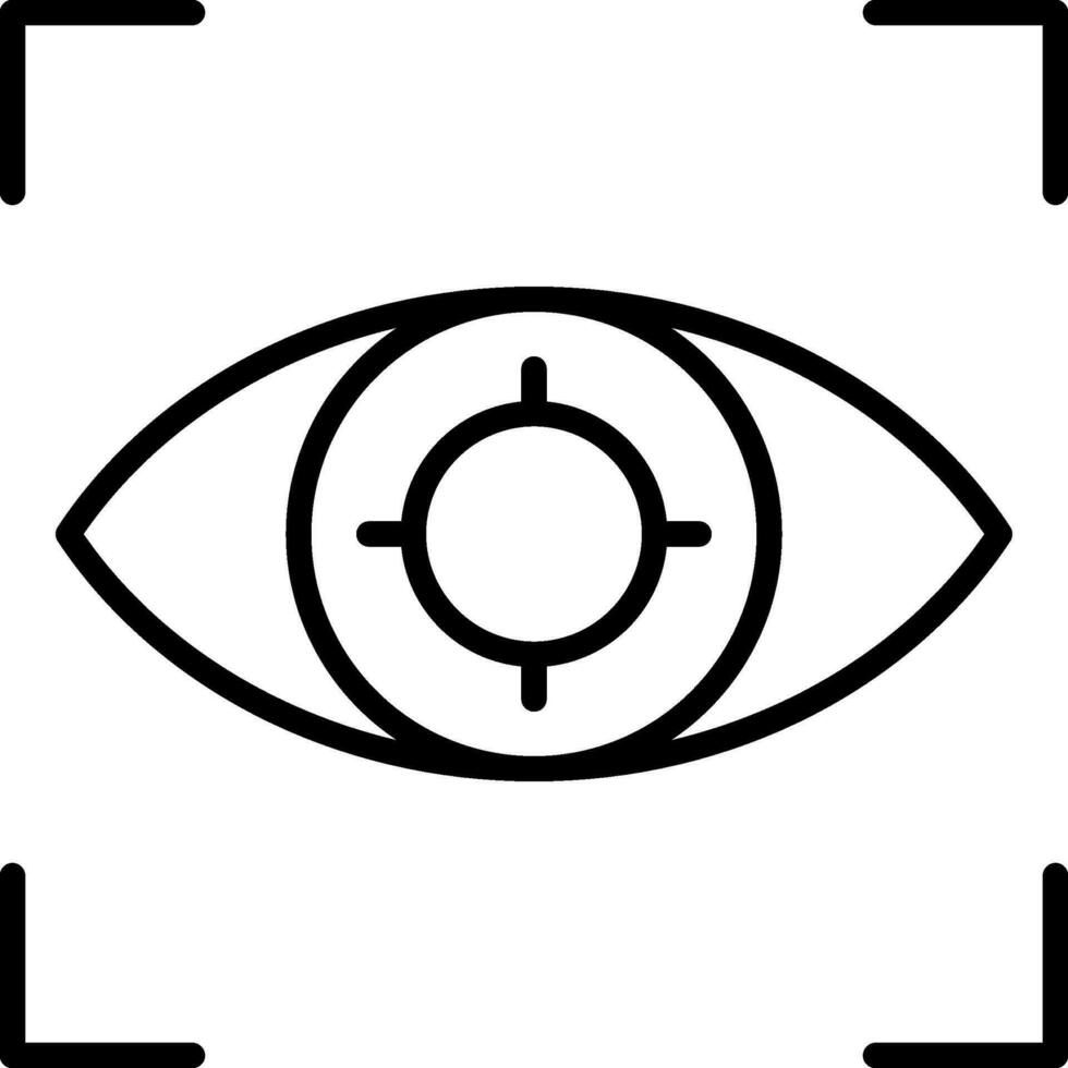 Eye Tracking Vector Icon