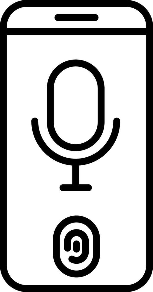 Voice Recognition Vector Icon