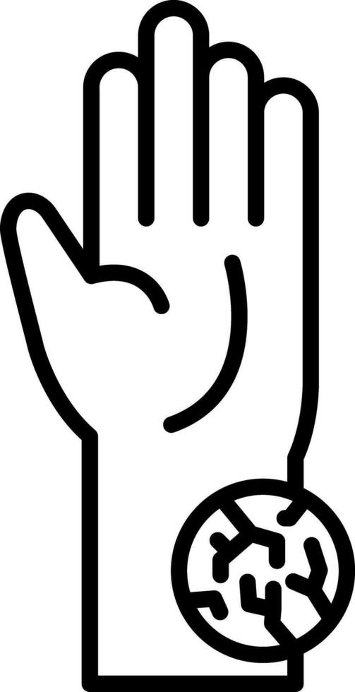 Dry Skin Vector Icon