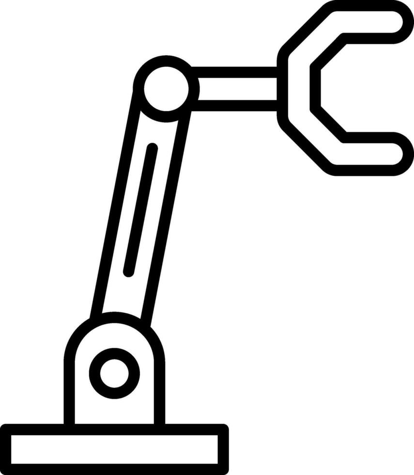 Robotic Arm Vector Icon