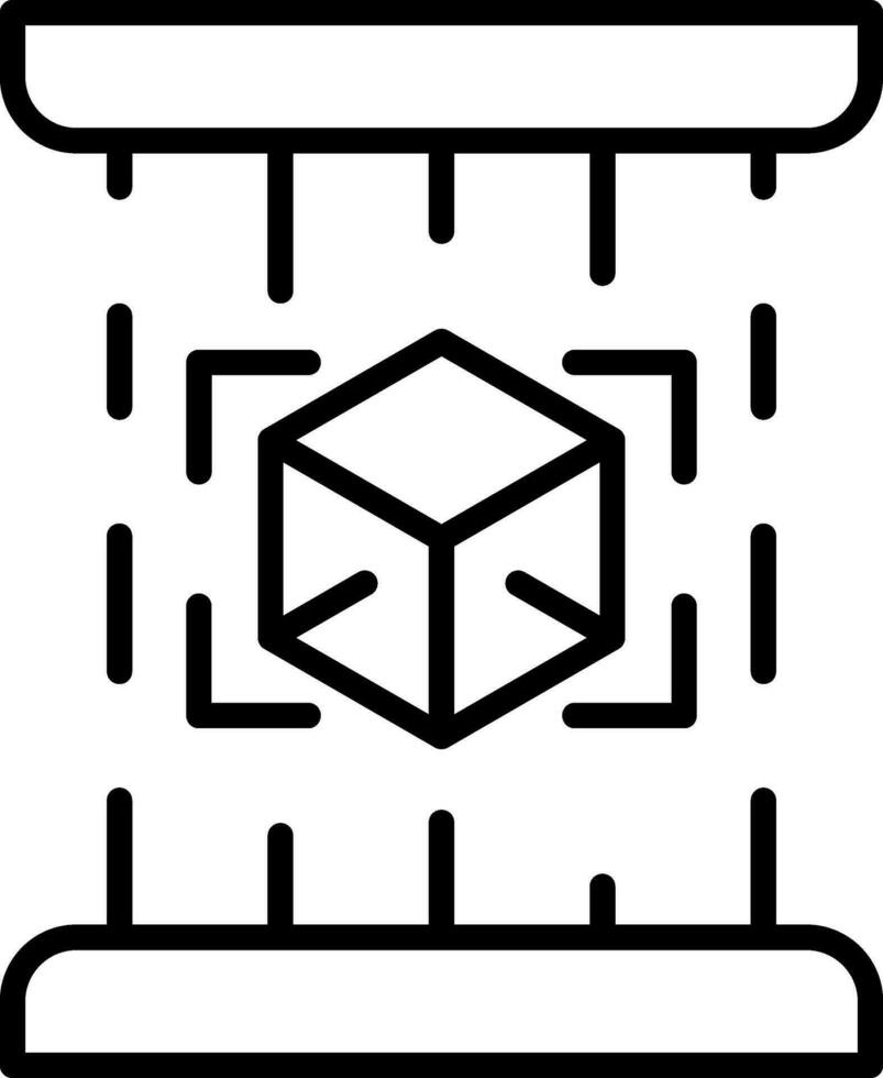 icono de vector de cubo