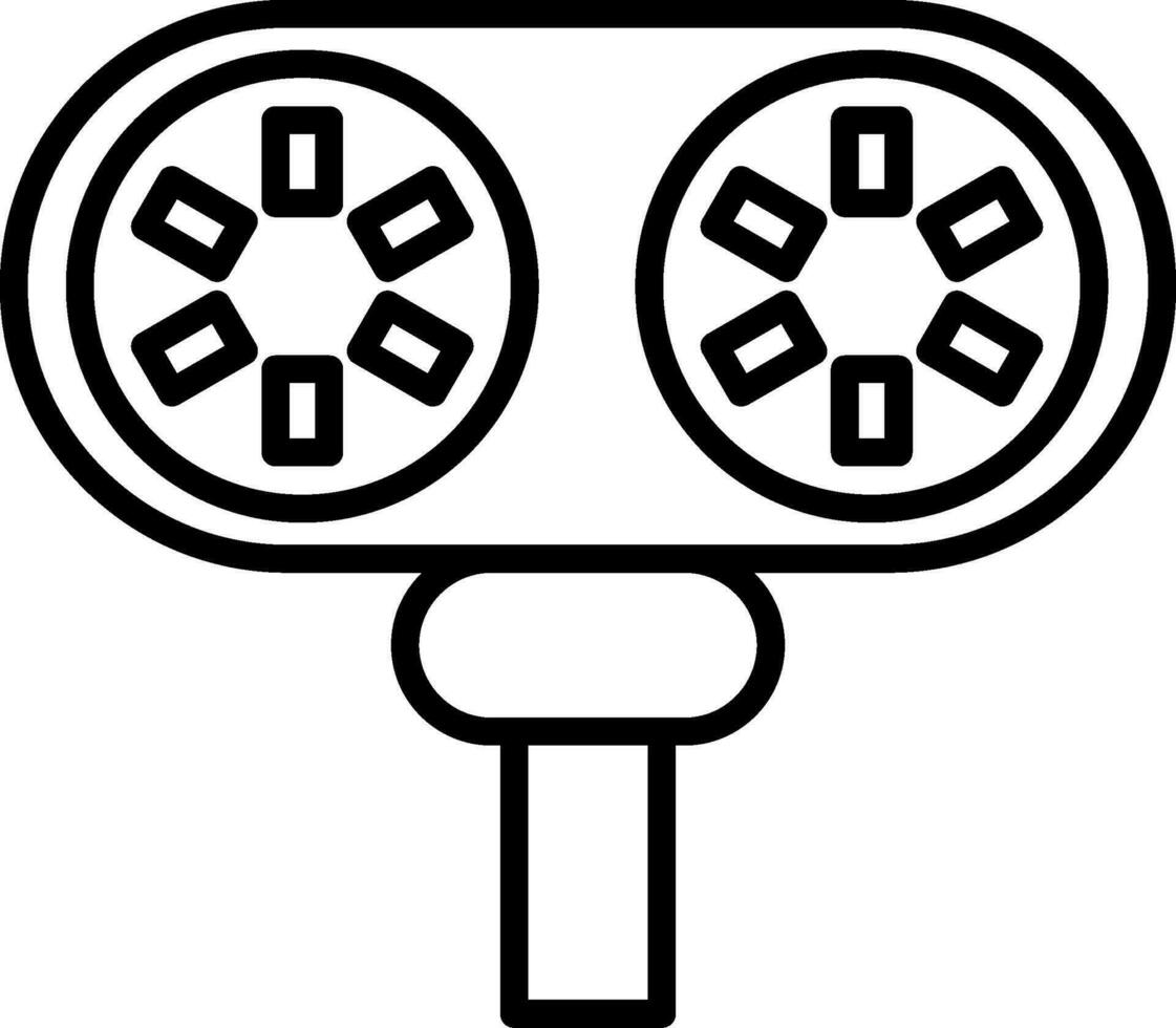 estereoscopio vector icono
