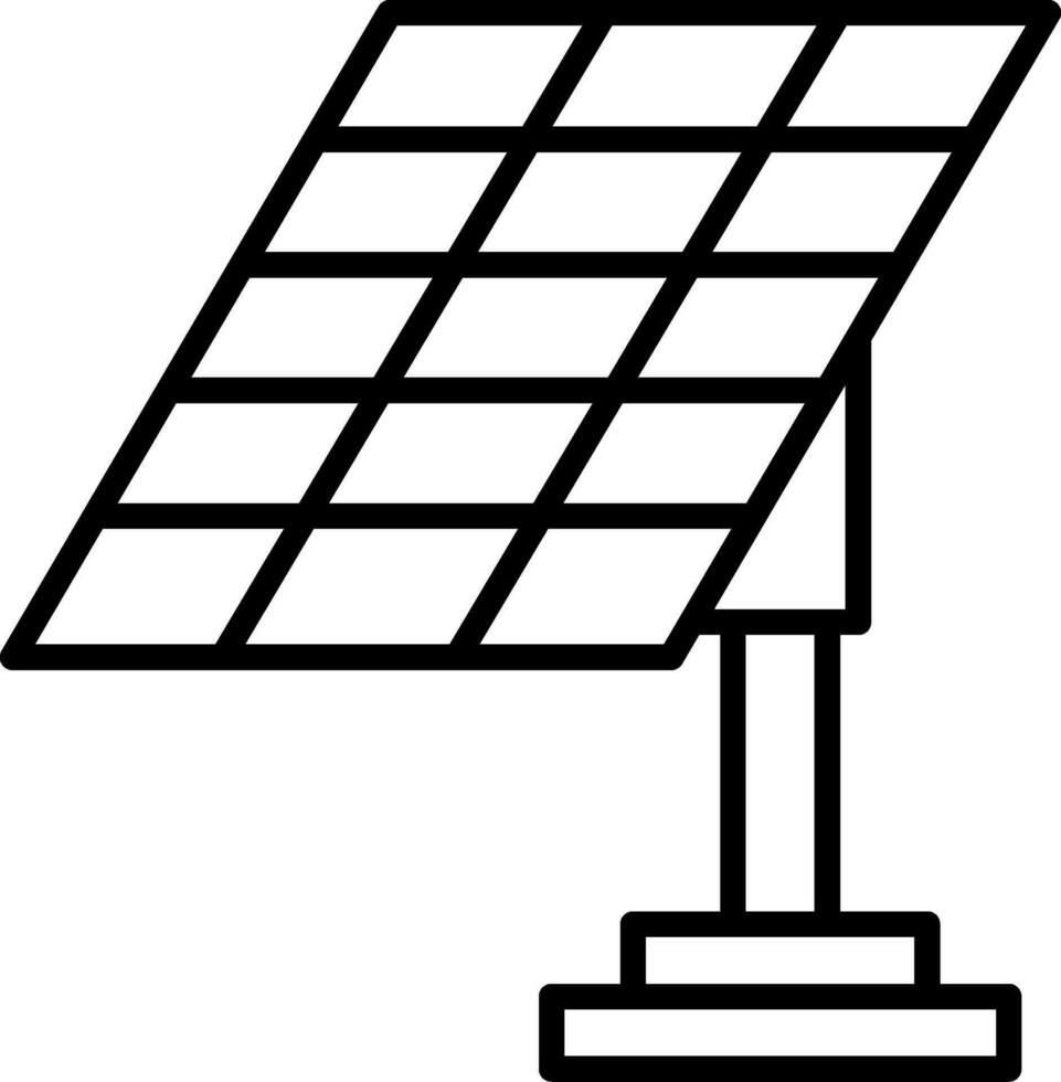 icono de vector de panel solar