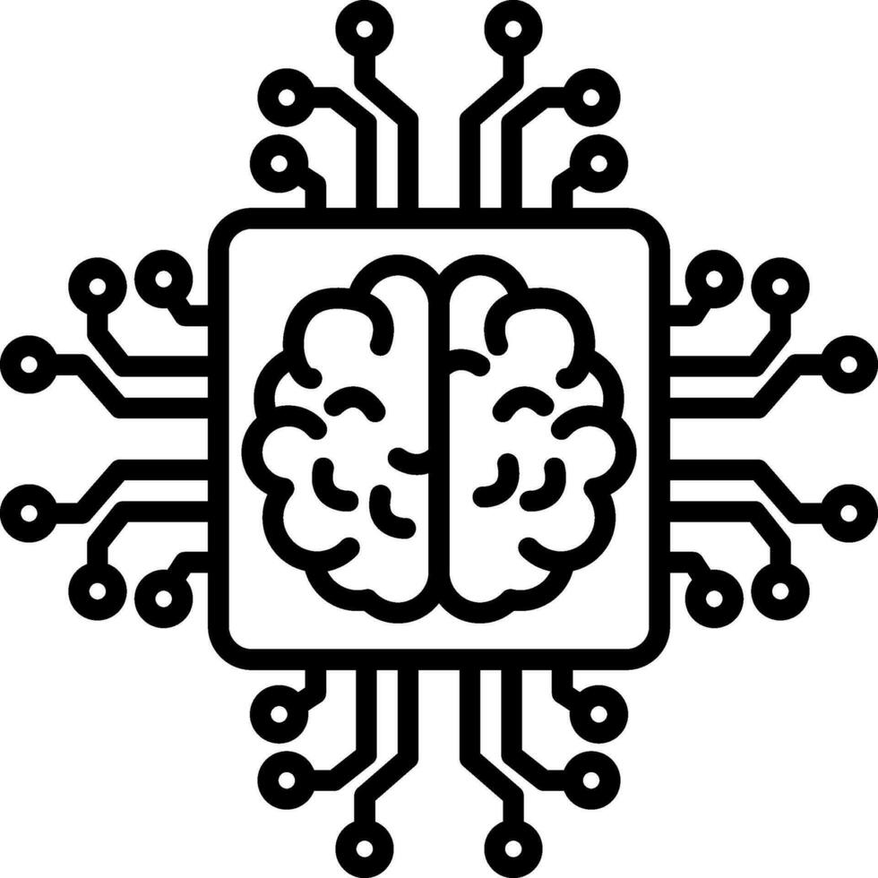 Artificial Intelligence Vector Icon