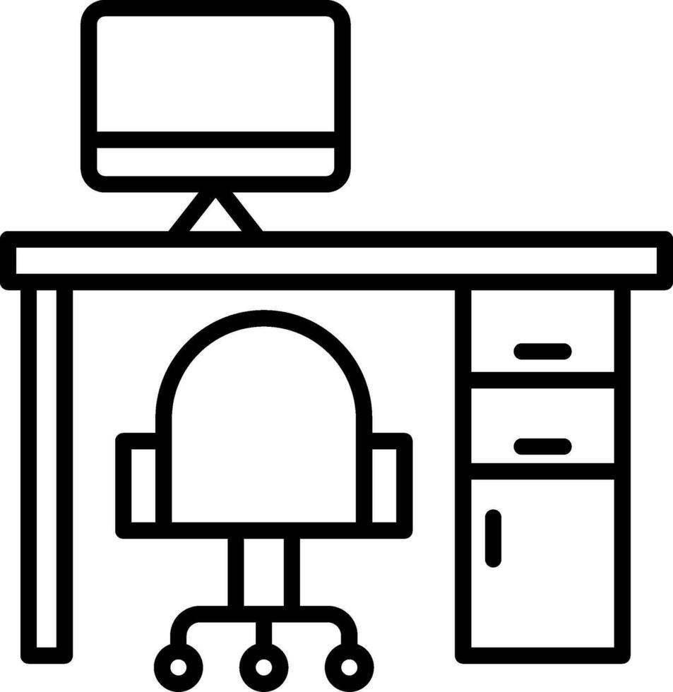 Workplace Vector Icon