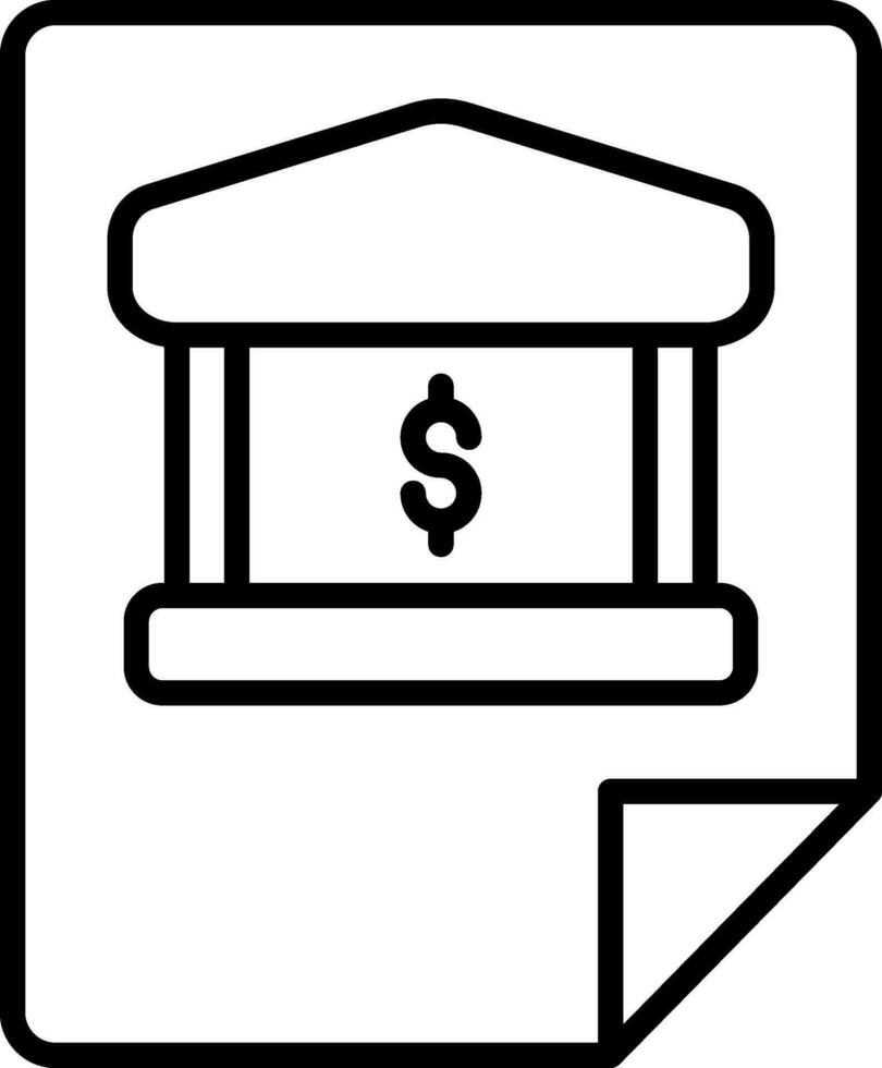 Bank Statement Vector Icon