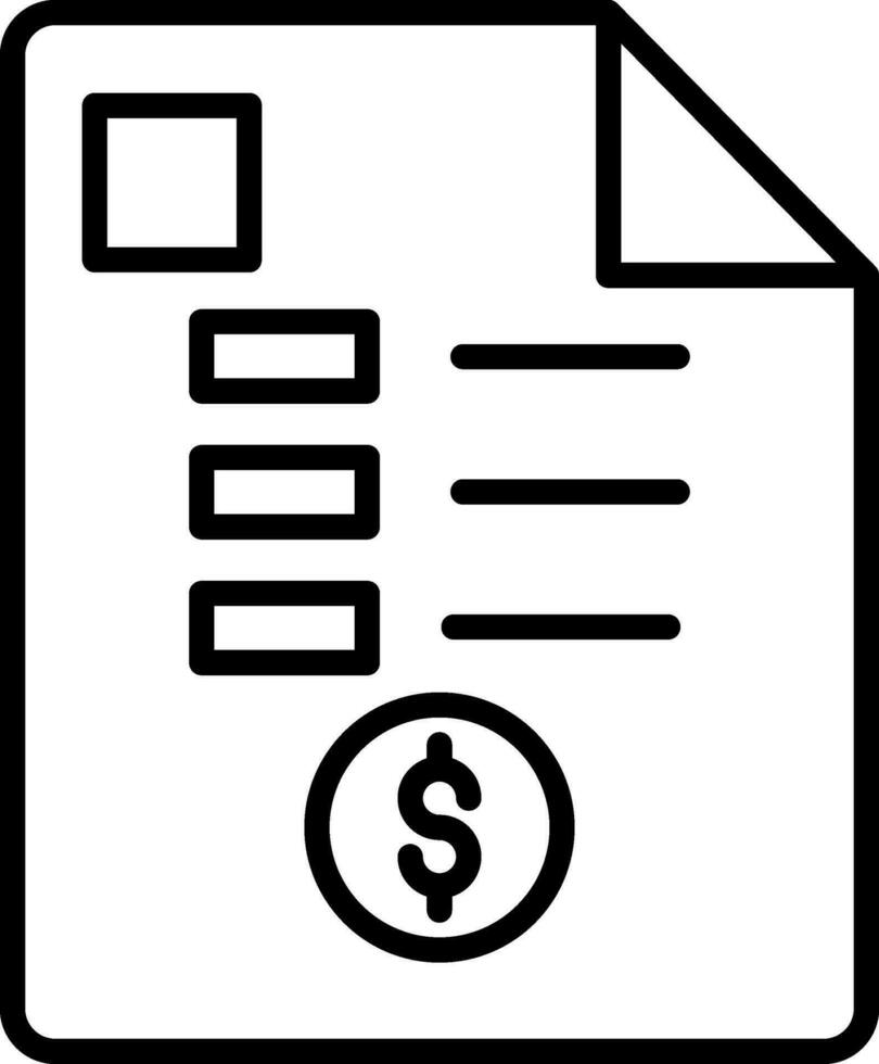 Receipt Vector Icon