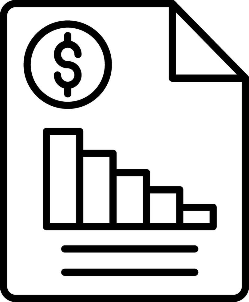 Financial Report Vector Icon