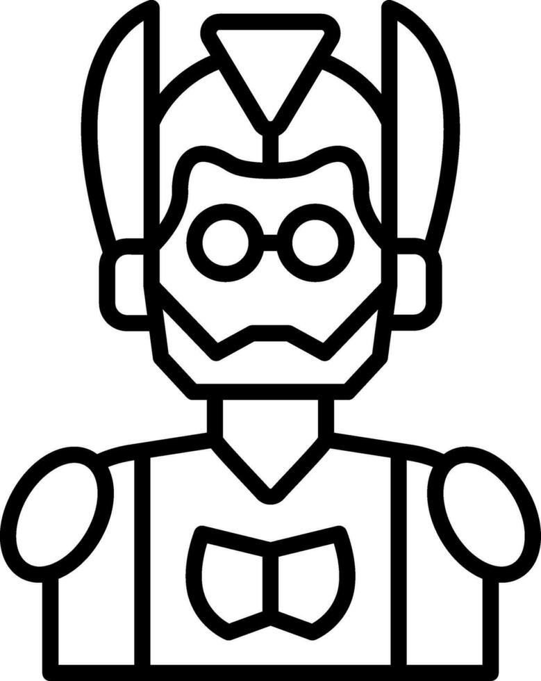 Cyborg Vector Icon