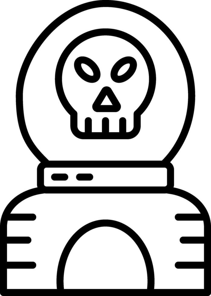 icono de vector de calavera