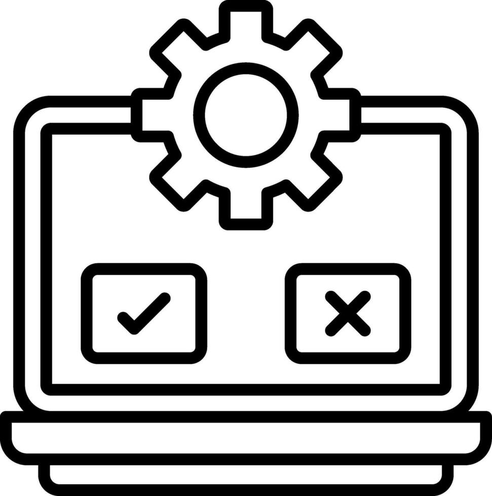 icono de vector de prueba