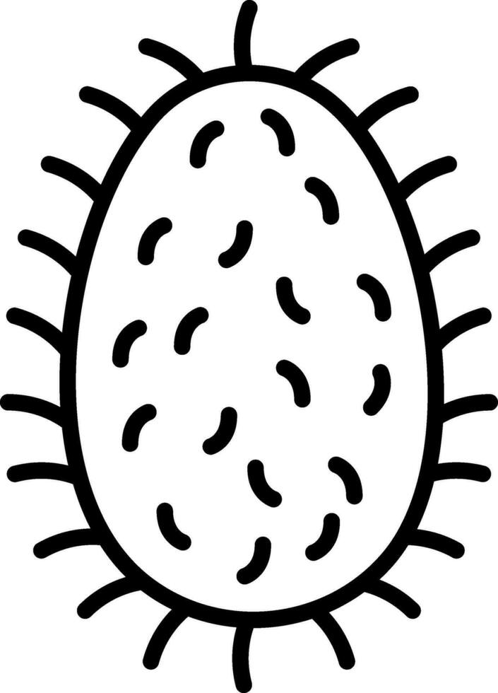 rabia lisavirus vector icono