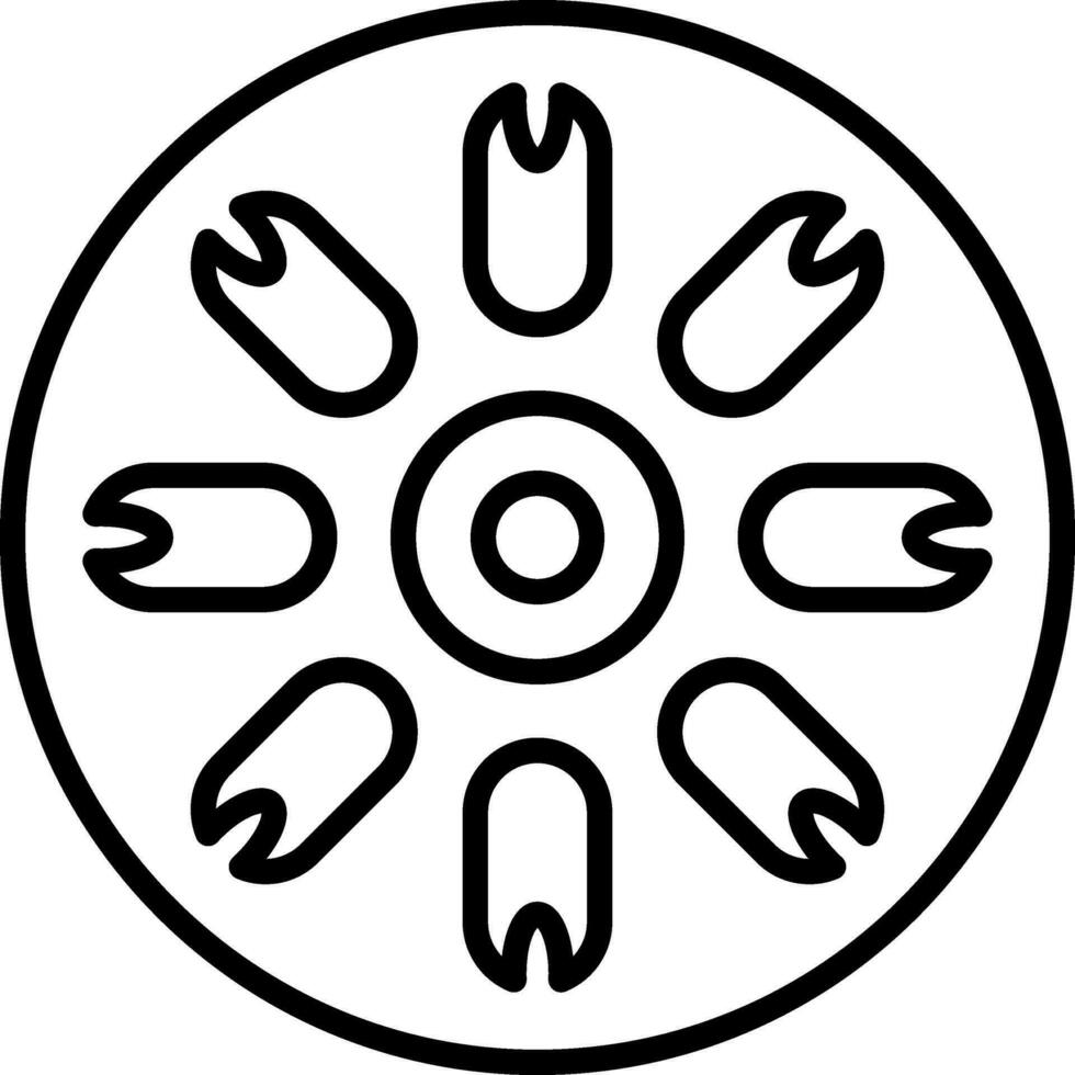 Centric Diatom Vector Icon