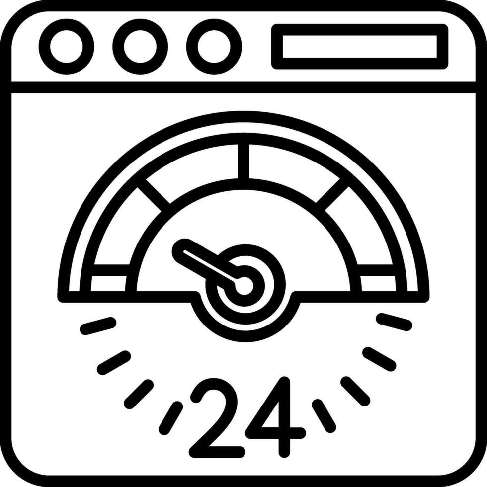 speed test Vector Icon